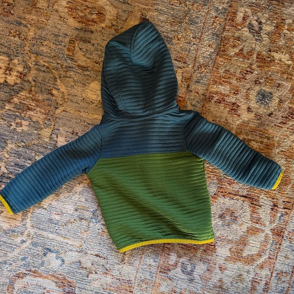 L.L. Bean Blue and Green Striped Fabric - Picture 4 of 4